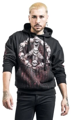 "War Kills" Hooded Sweater Black By Spiral -Men Fashion Clothing Store 533686wa