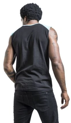 "Top With Front Print" Top Black By RED By EMP -Men Fashion Clothing Store 533709wb