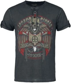 "Vintage-style T-shirt" T-Shirt Grey By Rock Rebel By EMP