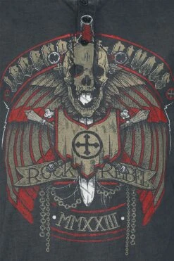 "Vintage-style T-shirt" T-Shirt Grey By Rock Rebel By EMP -Men Fashion Clothing Store 533944d2