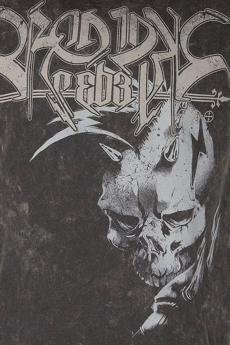 "Vintage-style T-shirt" T-Shirt Grey By Rock Rebel By EMP 5 "Vintage-style T-shirt" T-Shirt Grey By Rock Rebel By EMP - Image 3