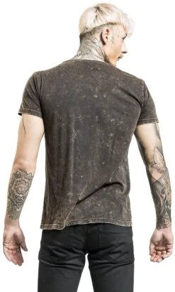 "Vintage-style T-shirt" T-Shirt Grey By Rock Rebel By EMP 11 "Vintage-style T-shirt" T-Shirt Grey By Rock Rebel By EMP -Men Fashion Clothing Store 533973wb