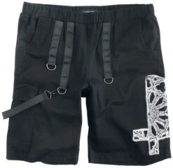"Arakiel" Shorts Black By Gothicana By EMP