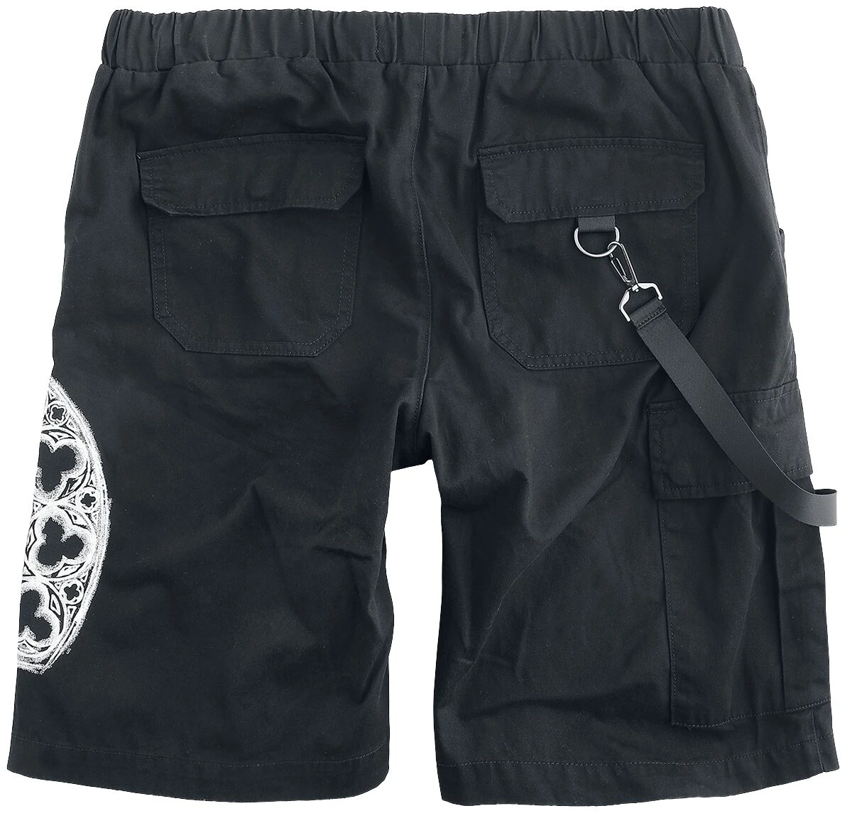 "Arakiel" Shorts Black By Gothicana By EMP 4 "Arakiel" Shorts Black By Gothicana By EMP - Image 2