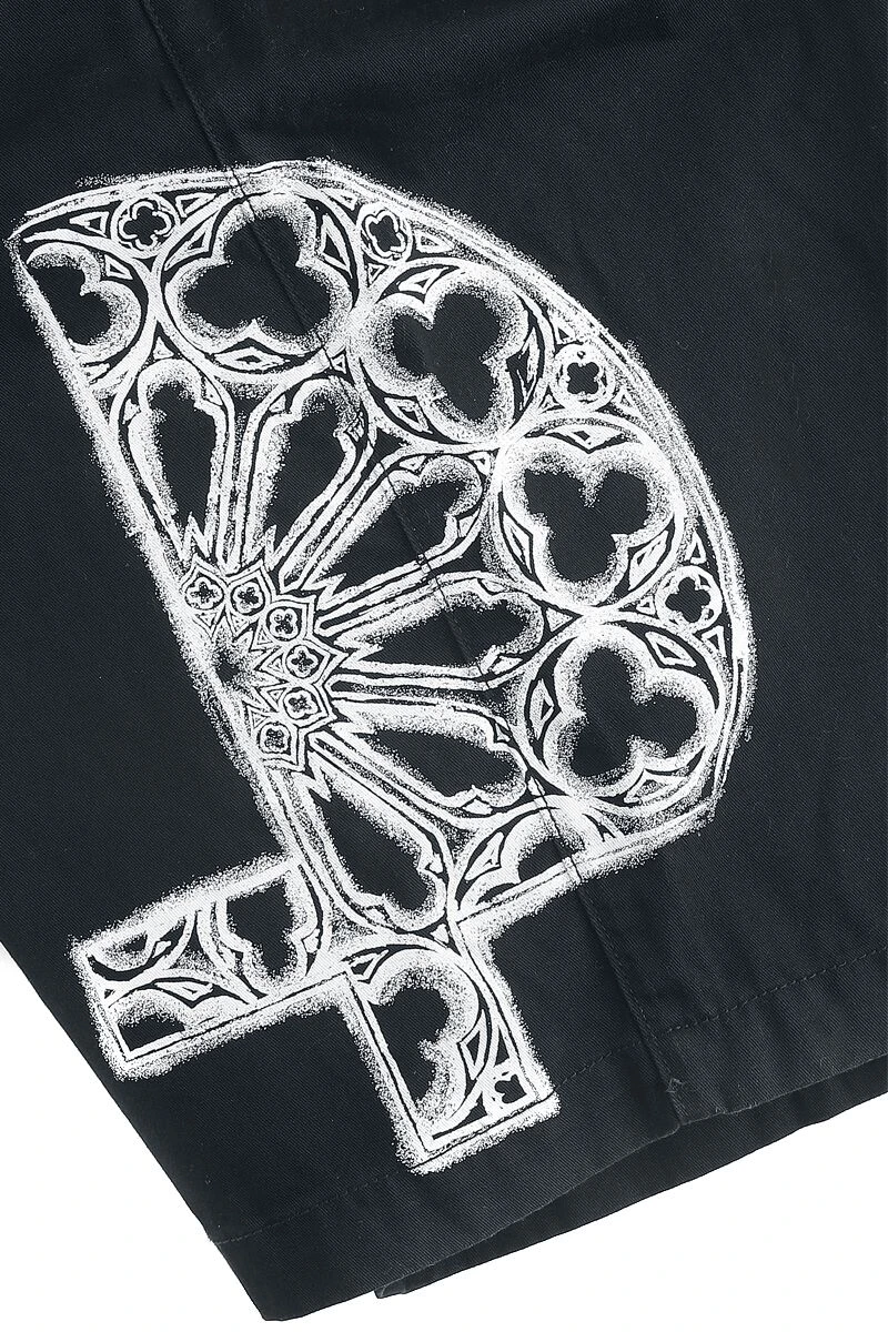 "Arakiel" Shorts Black By Gothicana By EMP 5 "Arakiel" Shorts Black By Gothicana By EMP - Image 3