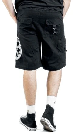 "Arakiel" Shorts Black By Gothicana By EMP 13 "Arakiel" Shorts Black By Gothicana By EMP -Men Fashion Clothing Store 534271wb
