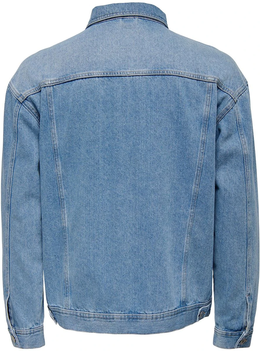 "ONSRICK OVZ MID.BLUE 5427 JACKET NOOS" Jeans Jacket Blue By ONLY And SONS 4 "ONSRICK OVZ MID.BLUE 5427 JACKET NOOS" Jeans Jacket Blue By ONLY And SONS - Image 2