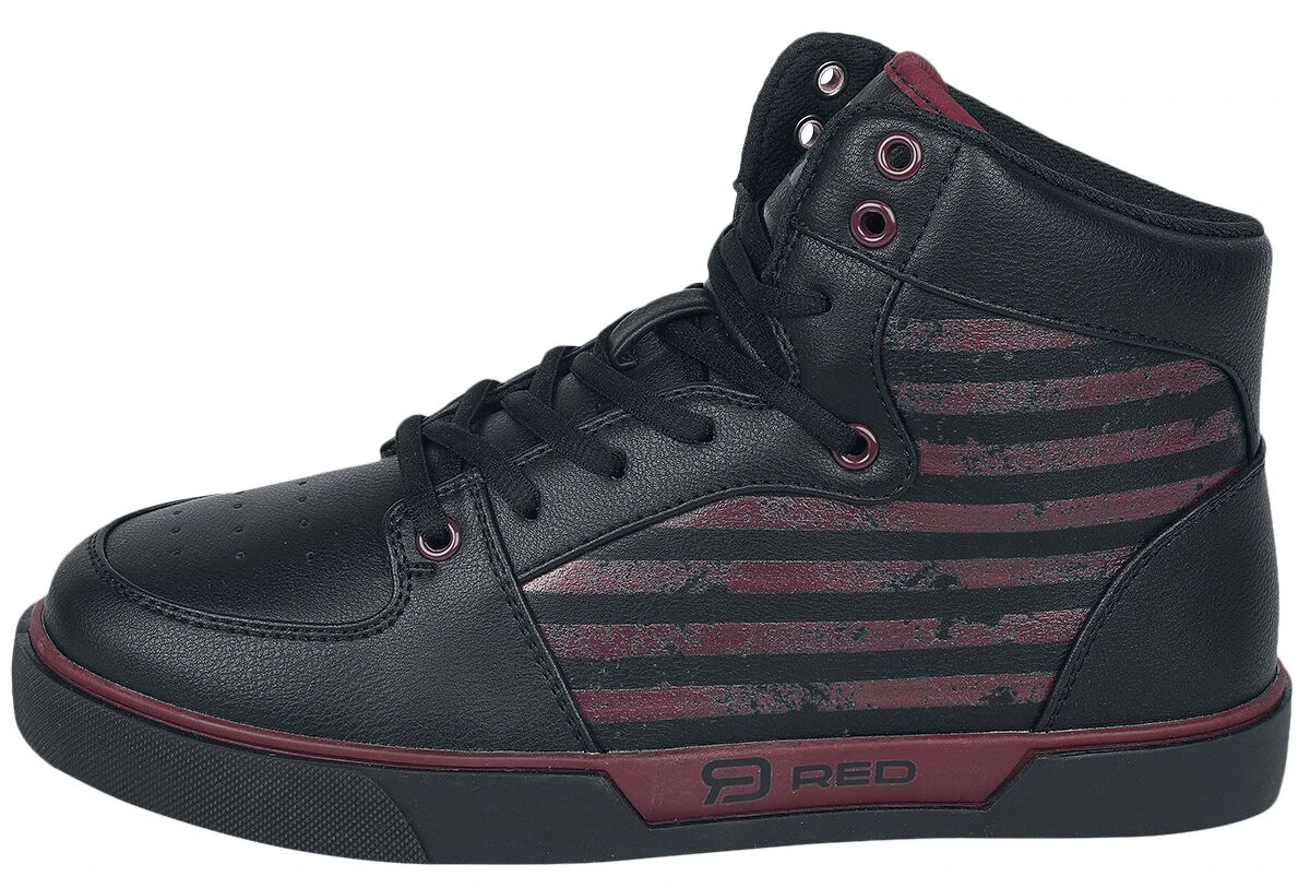 "High-cut Trainers" Sneakers High Black-red By RED By EMP 6 "High-cut Trainers" Sneakers High Black-red By RED By EMP - Image 4