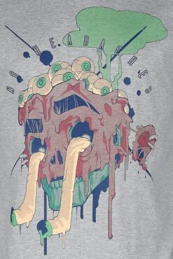 "T-shirt With Abstract Print" T-Shirt Grey By RED By EMP 6 "T-shirt With Abstract Print" T-Shirt Grey By RED By EMP -Men Fashion Clothing Store 535236d