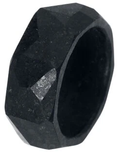 "Stonering" Ring Black By Rockers -Men Fashion Clothing Store 535917d