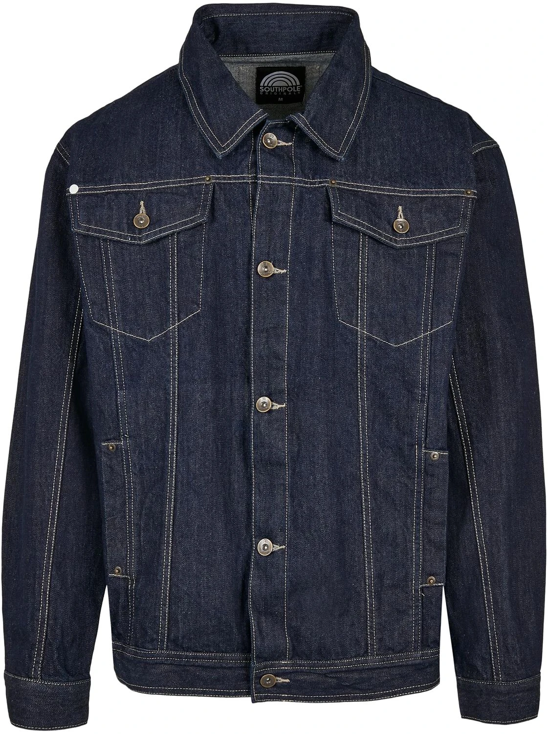 "Southpole Script Denim Jacket" Jeans Jacket Blue By Southpole 3 "Southpole Script Denim Jacket" Jeans Jacket Blue By Southpole