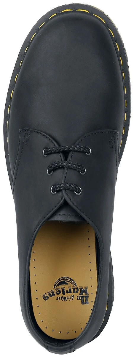 "1461 Pascal - Black Waxed Full Grain" Lace-up Shoe Black By Dr. Martens 7 "1461 Pascal - Black Waxed Full Grain" Lace-up Shoe Black By Dr. Martens - Image 5