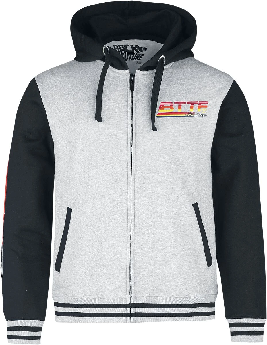 "Back To The Future - Logo" Hooded Zip Multicolour By Back To The Future 3 "Back To The Future - Logo" Hooded Zip Multicolour By Back To The Future