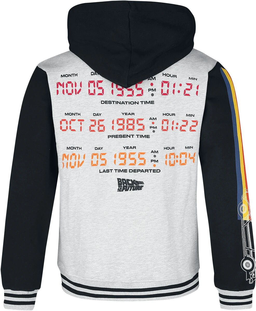 "Back To The Future - Logo" Hooded Zip Multicolour By Back To The Future 4 "Back To The Future - Logo" Hooded Zip Multicolour By Back To The Future - Image 2