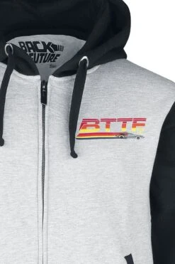 "Back To The Future - Logo" Hooded Zip Multicolour By Back To The Future 11 "Back To The Future - Logo" Hooded Zip Multicolour By Back To The Future -Men Fashion Clothing Store 536871d