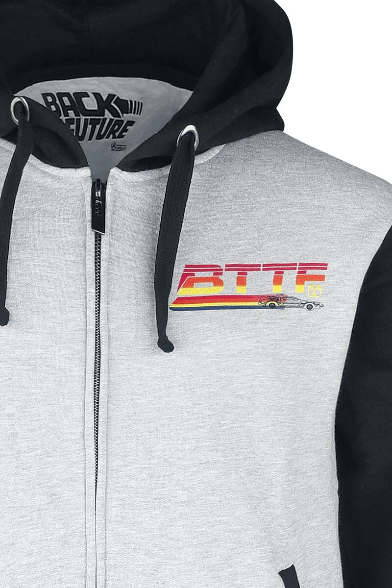 "Back To The Future - Logo" Hooded Zip Multicolour By Back To The Future 6 "Back To The Future - Logo" Hooded Zip Multicolour By Back To The Future - Image 4