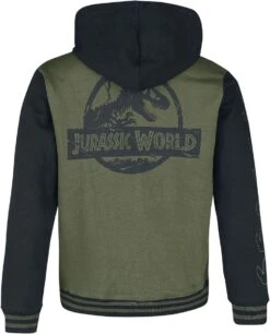 "Jurassic Park - Logo" Hooded Zip Multicolour By Jurassic Park -Men Fashion Clothing Store 536873b