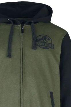 "Jurassic Park - Logo" Hooded Zip Multicolour By Jurassic Park -Men Fashion Clothing Store 536873d