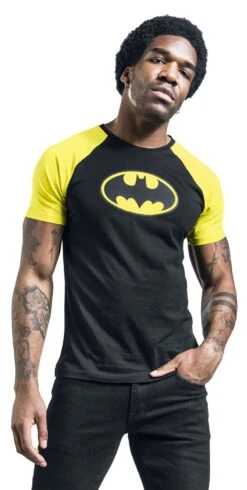 "Batman - Logo" T-Shirt Black-yellow By Batman -Men Fashion Clothing Store 537454wa