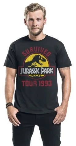 "Survival Tour" T-Shirt Black By Jurassic Park -Men Fashion Clothing Store 537667wa