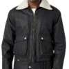 "Fender Denim Sherpa Bomber" Winter Jacket Black By Wrangler
