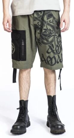 "EMP Signature Collection" Shorts Olive-black By Amon Amarth 17 "EMP Signature Collection" Shorts Olive-black By Amon Amarth -Men Fashion Clothing Store 539492wa
