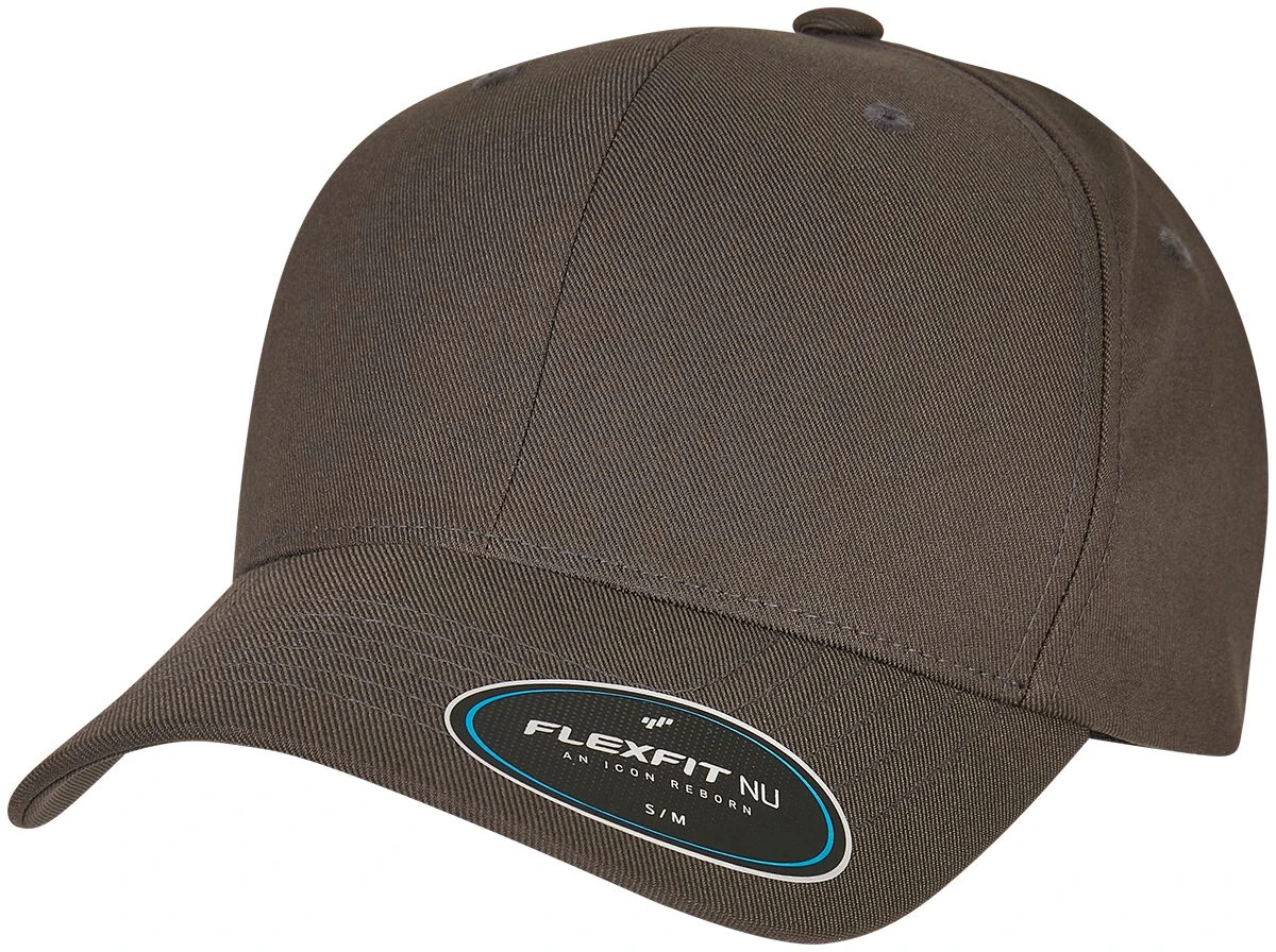 "NU CAP" Cap Dark Grey By Flexfit 3 "NU CAP" Cap Dark Grey By Flexfit