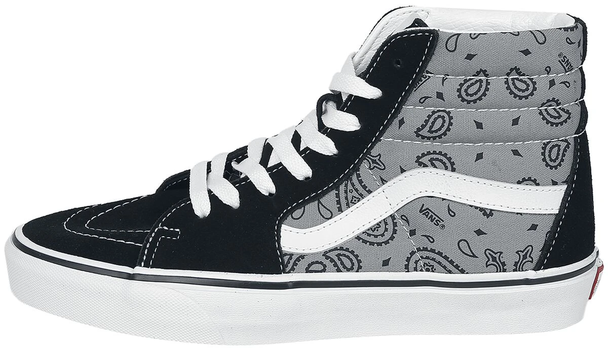 "SK8-HI Paisley Grey/true White" Sneakers High Black-grey By Vans 6 "SK8-HI Paisley Grey/true White" Sneakers High Black-grey By Vans - Image 4