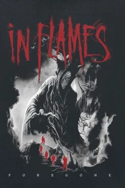 "Foregone Cover" Hooded Sweater Black By In Flames -Men Fashion Clothing Store 540929d