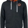 "Psycho" Hooded Zip Black-orange By Borderlands 2 "Psycho" Hooded Zip Black-orange By Borderlands -Men Fashion Clothing Store 541848a