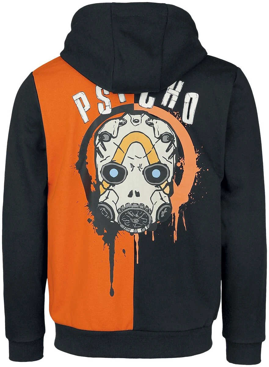 "Psycho" Hooded Zip Black-orange By Borderlands 4 "Psycho" Hooded Zip Black-orange By Borderlands - Image 2