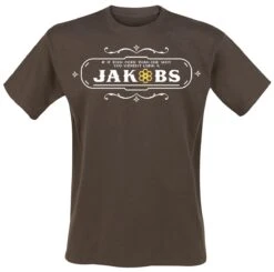 "3Â - Jakobs" T-Shirt Brown By Borderlands