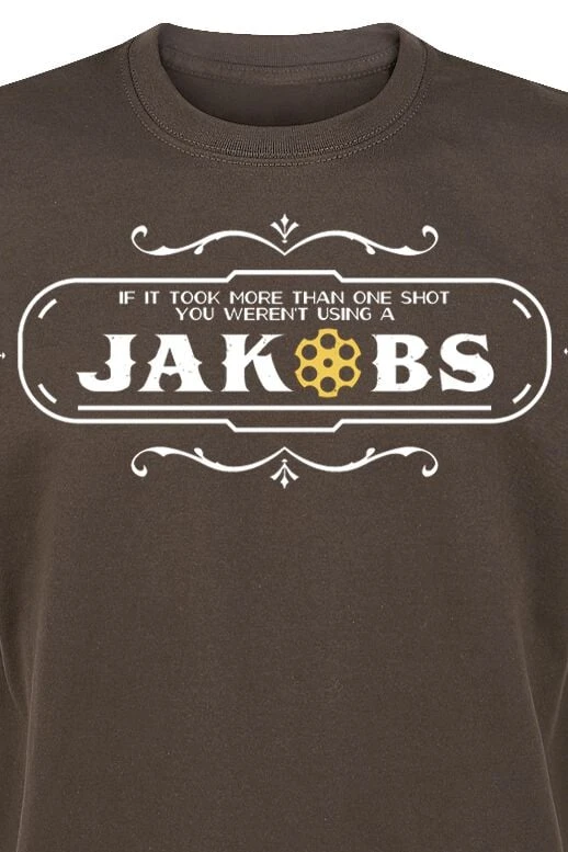 "3 - Jakobs" T-Shirt Brown By Borderlands 5 "3 - Jakobs" T-Shirt Brown By Borderlands - Image 3