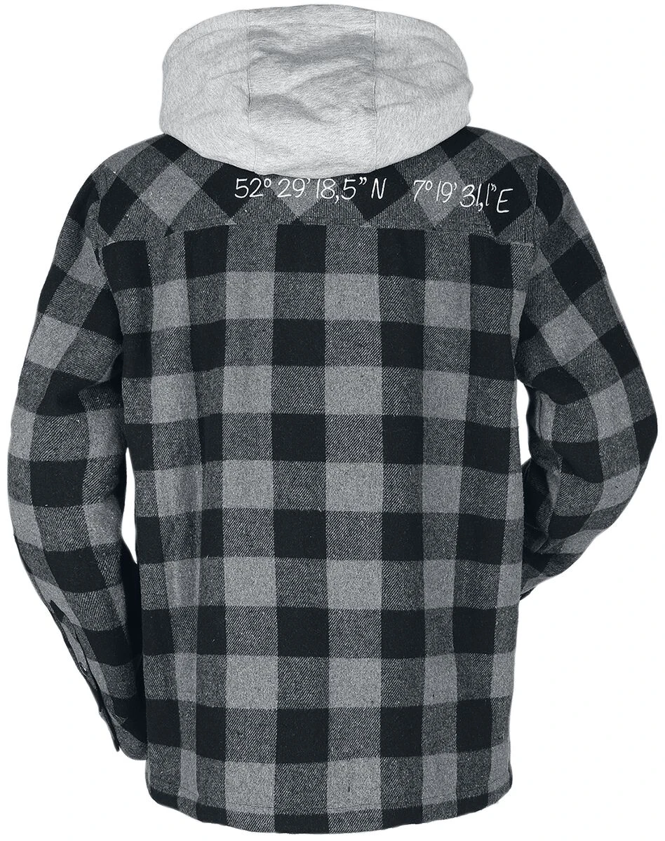 "Lumber Jacket With Hood" Between-seasons Jacket Black-grey By RED By EMP 4 "Lumber Jacket With Hood" Between-seasons Jacket Black-grey By RED By EMP - Image 2