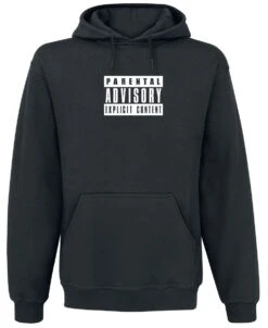 "Classic Logo" Hooded Sweater Black By Parental Advisory