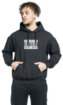 "Classic Logo" Hooded Sweater Black By Parental Advisory 10 "Classic Logo" Hooded Sweater Black By Parental Advisory -Men Fashion Clothing Store 543669wa