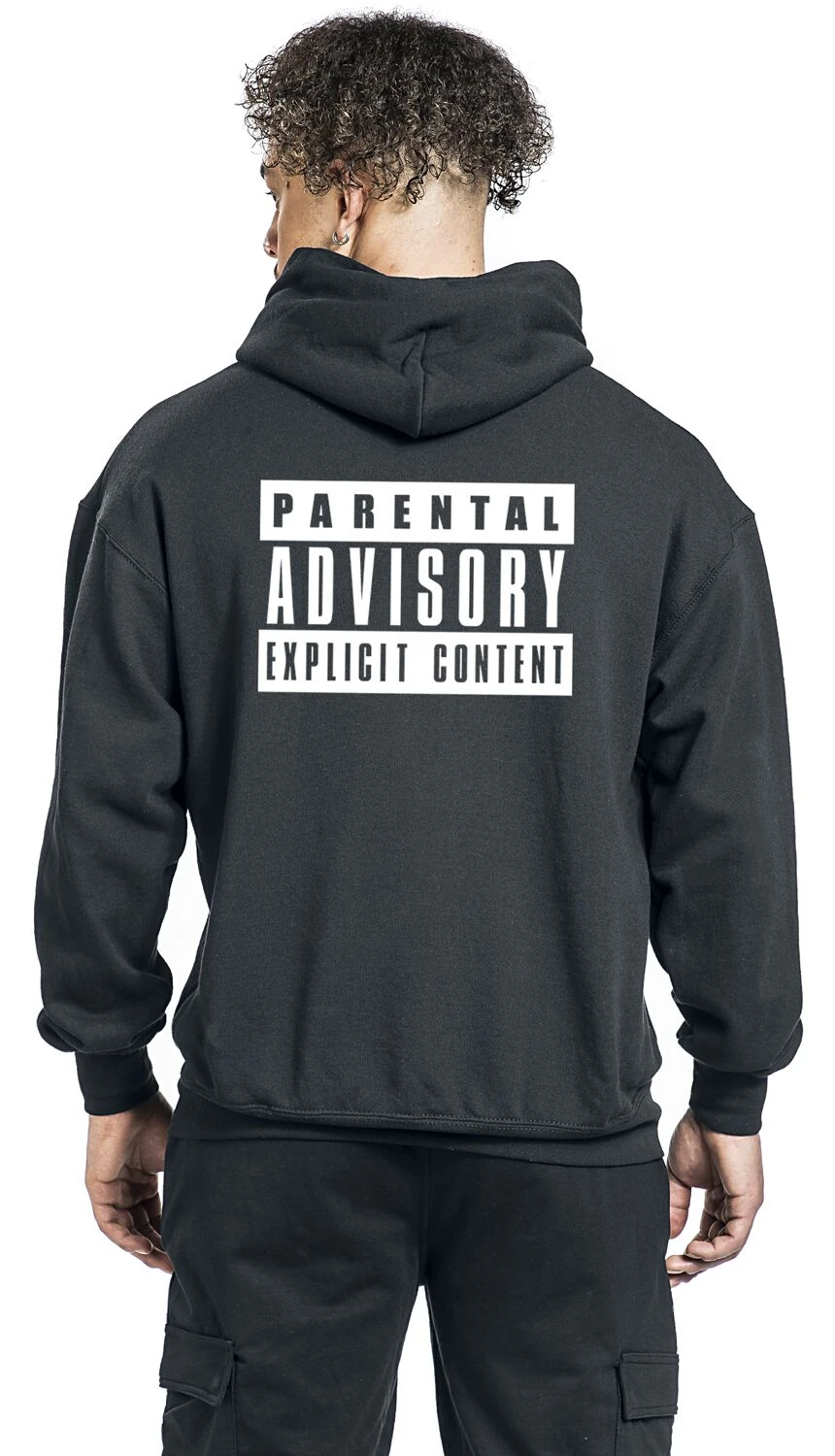 "Classic Logo" Hooded Sweater Black By Parental Advisory 7 "Classic Logo" Hooded Sweater Black By Parental Advisory - Image 5