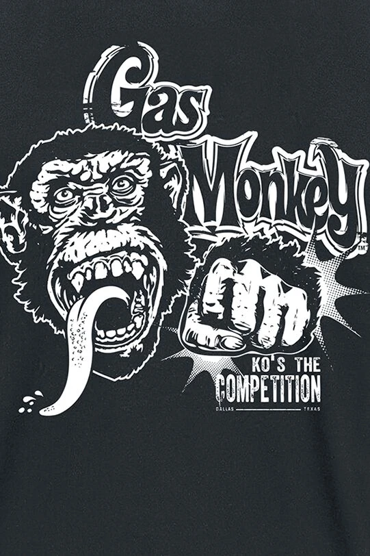 "Fist Bump" T-Shirt Black By Gas Monkey Garage 4 "Fist Bump" T-Shirt Black By Gas Monkey Garage - Image 2