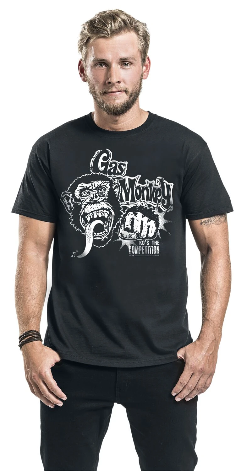 "Fist Bump" T-Shirt Black By Gas Monkey Garage 5 "Fist Bump" T-Shirt Black By Gas Monkey Garage - Image 3