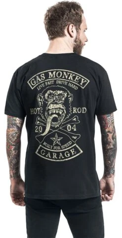"Hot Rod - Beer Assistant" T-Shirt Black By Gas Monkey Garage 15 "Hot Rod - Beer Assistant" T-Shirt Black By Gas Monkey Garage -Men Fashion Clothing Store 548849wb