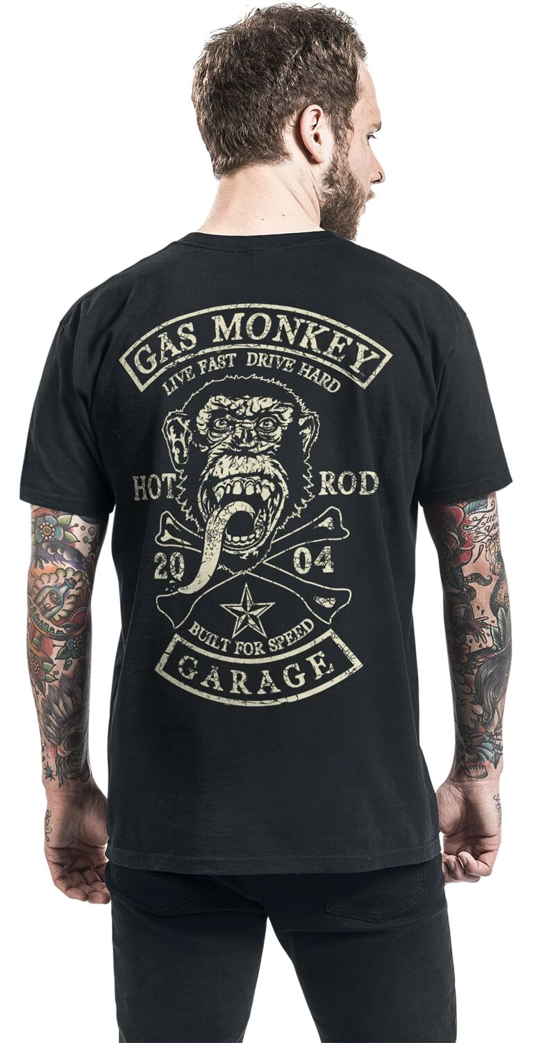 "Hot Rod - Beer Assistant" T-Shirt Black By Gas Monkey Garage 9 "Hot Rod - Beer Assistant" T-Shirt Black By Gas Monkey Garage - Image 7