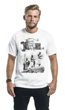 "Monty Python Holy Grail Knight Riders" T-Shirt White 7 "Monty Python Holy Grail Knight Riders" T-Shirt White -Men Fashion Clothing Store 549542wa