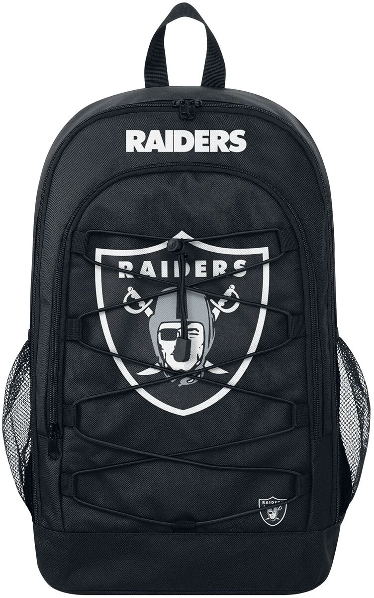 "Las Vegas Raiders" Backpack Black-grey-white By NFL 3 "Las Vegas Raiders" Backpack Black-grey-white By NFL