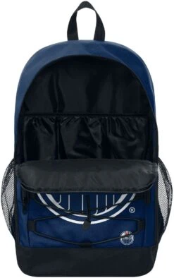 "Edmonton Oilers" Backpack Blue-white By NHL 10 "Edmonton Oilers" Backpack Blue-white By NHL -Men Fashion Clothing Store 550597d