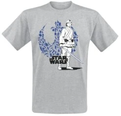 "Disney 100 - Luke Skywalker" T-Shirt Grey By Star Wars