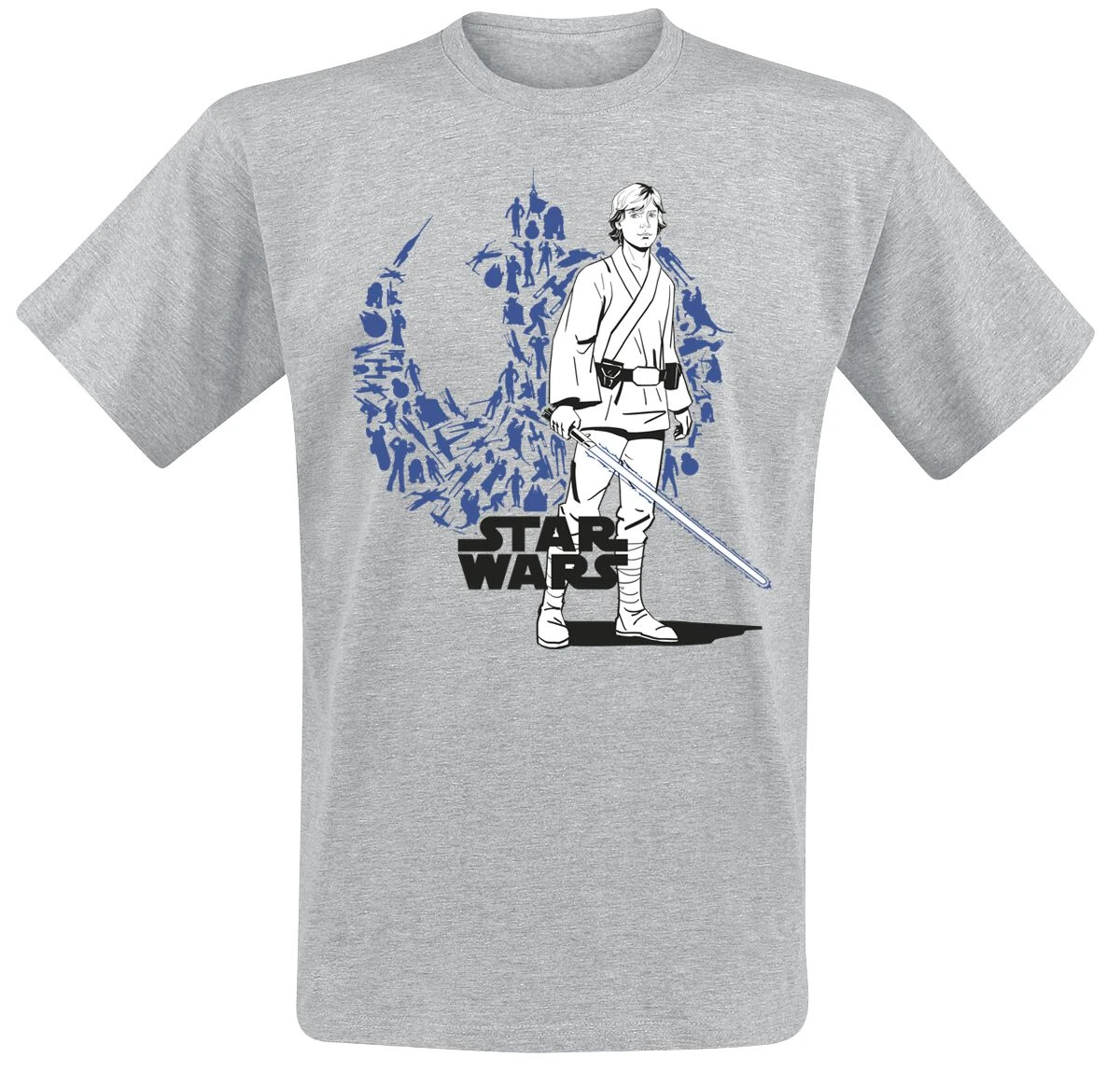 "Disney 100 - Luke Skywalker" T-Shirt Grey By Star Wars 3 "Disney 100 - Luke Skywalker" T-Shirt Grey By Star Wars