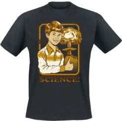 "Science!" T-Shirt Black By Steven Rhodes
