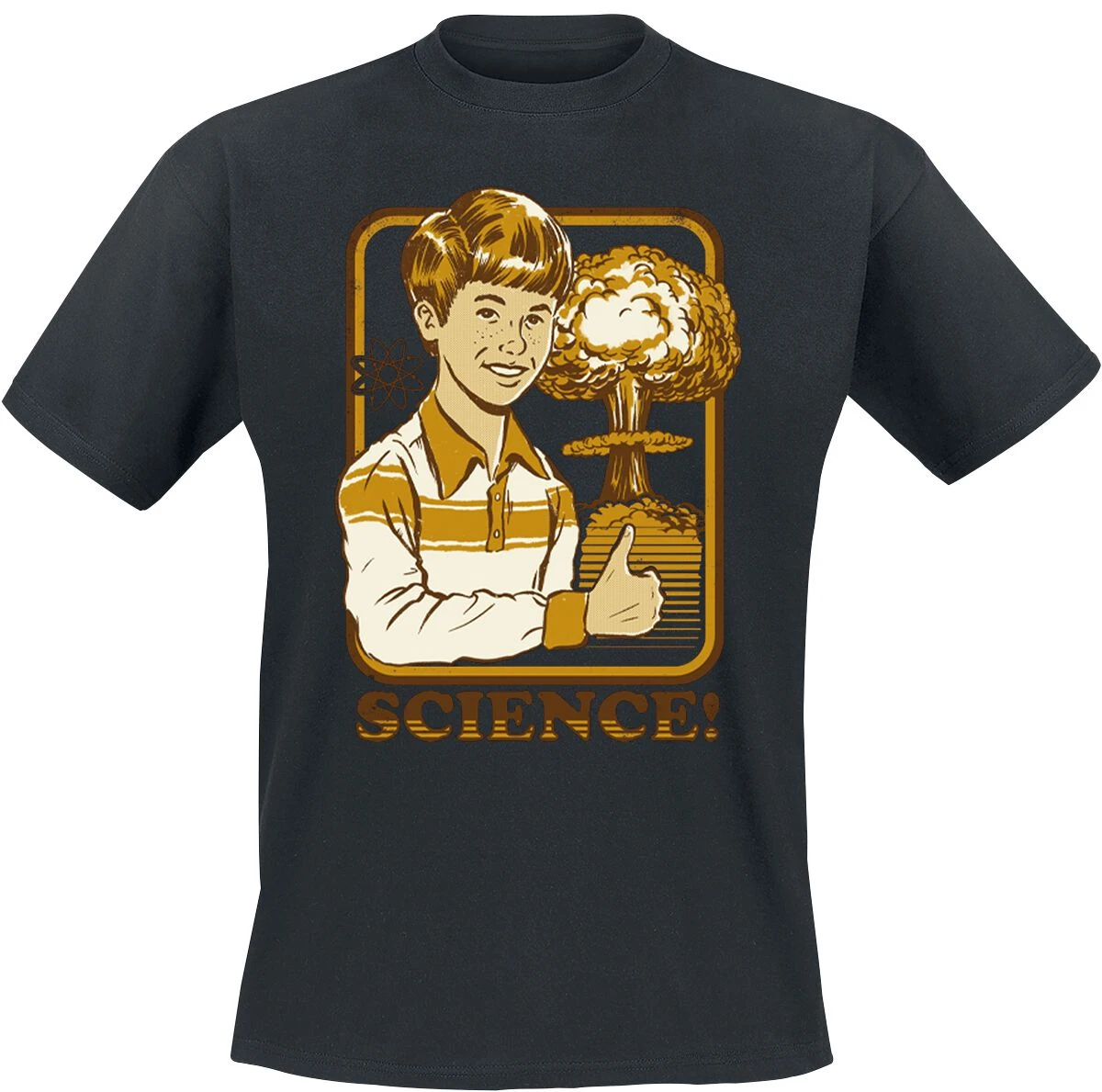 "Science!" T-Shirt Black By Steven Rhodes 3 "Science!" T-Shirt Black By Steven Rhodes