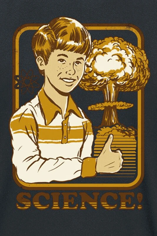 "Science!" T-Shirt Black By Steven Rhodes 4 "Science!" T-Shirt Black By Steven Rhodes - Image 2