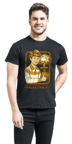 "Science!" T-Shirt Black By Steven Rhodes 7 "Science!" T-Shirt Black By Steven Rhodes -Men Fashion Clothing Store 551468wa